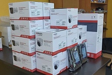 Монтаж IP видеонаблюдения на производстве "Царь Упаковка"